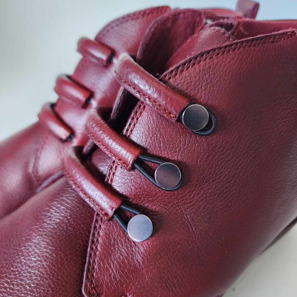 Rockport burgundy Cobb Hill Devyn Chukka ankle boots - Picture 6 of 13